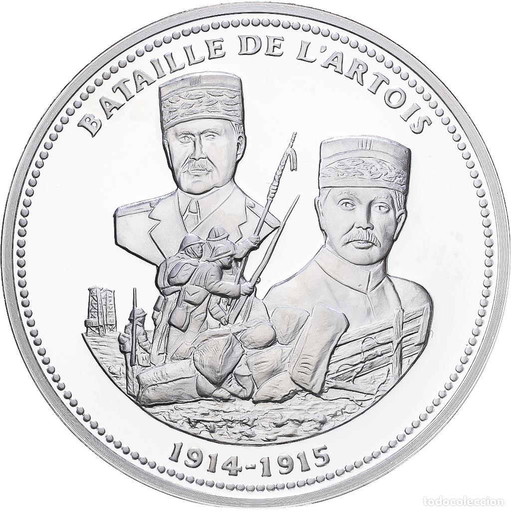 Medallas hist&oacute;ricas: [#1216409] Francia, medalla, Bataille de l'Artois, Plata, FDC
