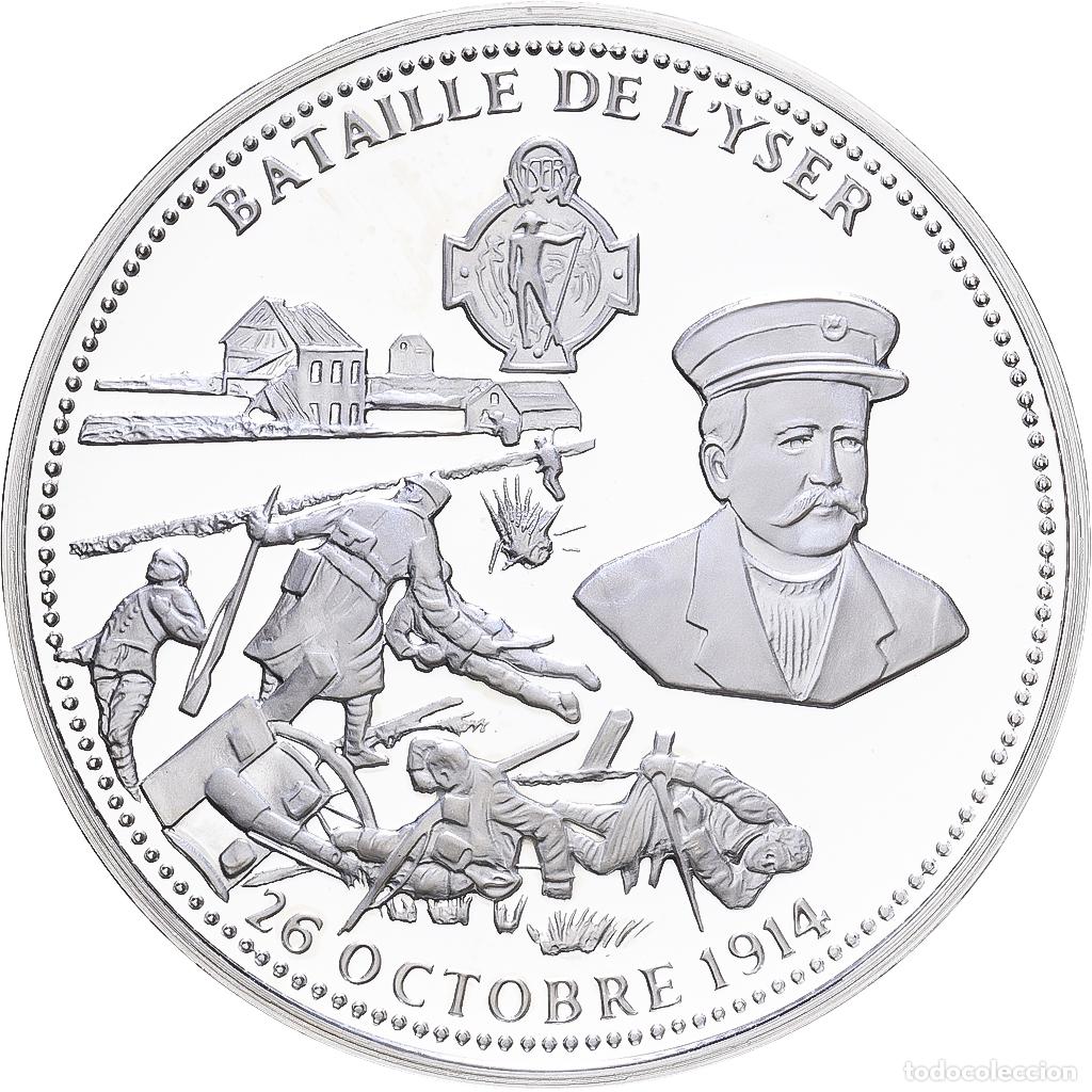 Medallas hist&oacute;ricas: [#1216416] Francia, medalla, Centenaire Premi&egrave;re Guerre Mondiale, Bataille de l'Yser
