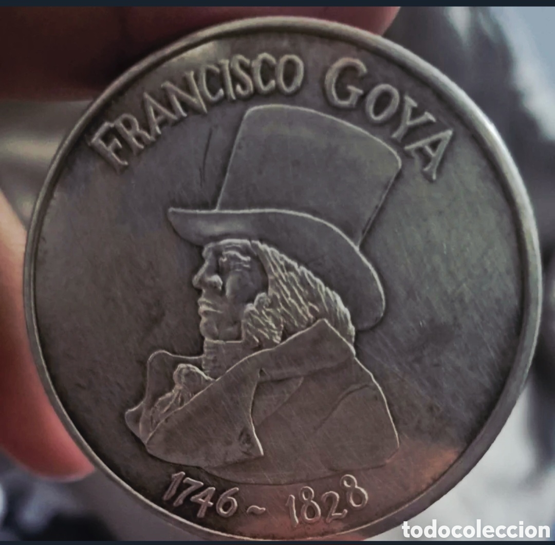 Medallas hist&oacute;ricas: DOS ONZAS DE PLATA FRANCISCO DE GOYA