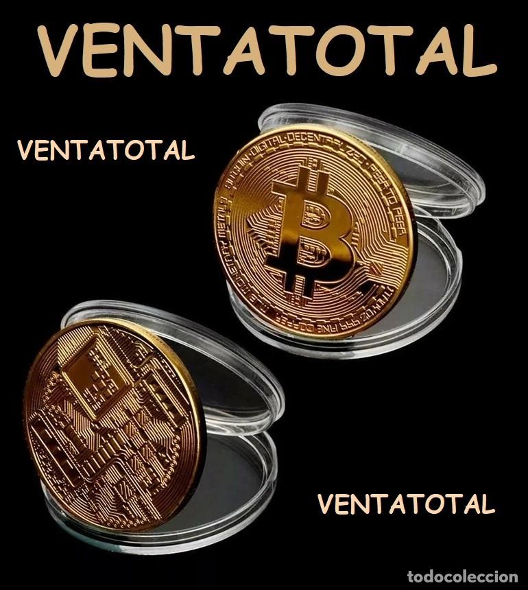 Medallas hist&oacute;ricas: BITCOIN MEDALLA TIPO MONEDA TOKEN ORO LEER DENTRO DESCRIPCION COMPLETA