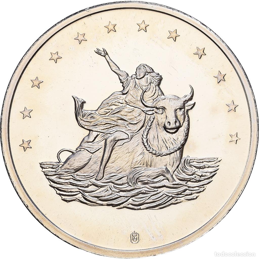Medallas hist&oacute;ricas: [#1216121] Francia, medalla, 10 Euro Europa, 1997, Copper Plated Silver, SC
