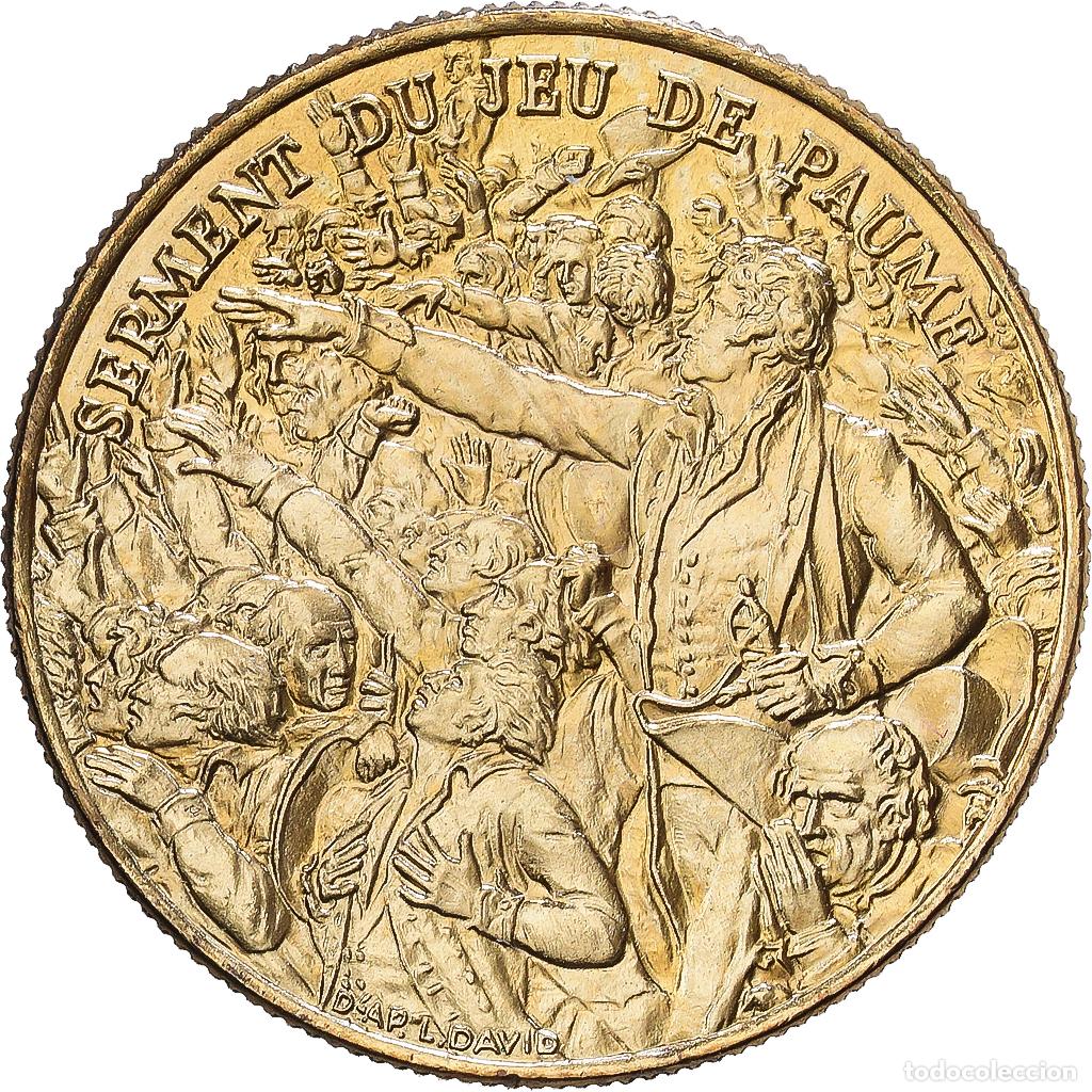 Medallas hist&oacute;ricas: [#1216242] Francia, medalla, R&eacute;volution Fran&ccedil;aise, Serment du Jeu de Paume, 1989, Bronce