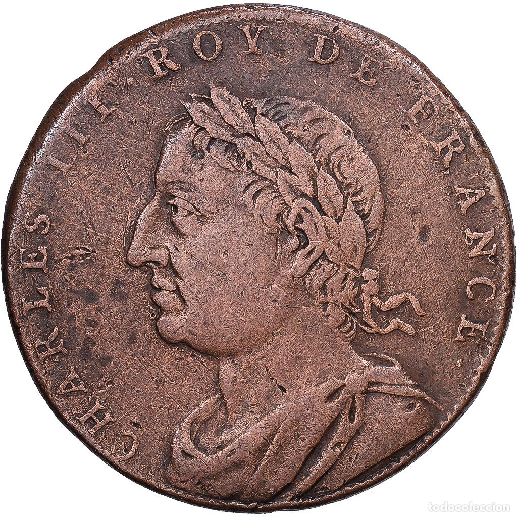 Medallas hist&oacute;ricas: [#1216281] Francia, medalla, Charles III, XIXth Century, Cobre, BC+