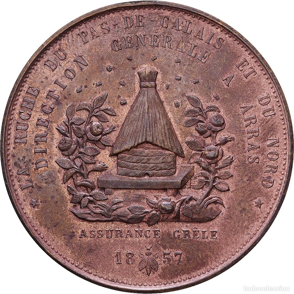 Medallas hist&oacute;ricas: [#1216082] Francia, medalla, La Ruche, Assurance Gr&ecirc;le, Bronce, MBC