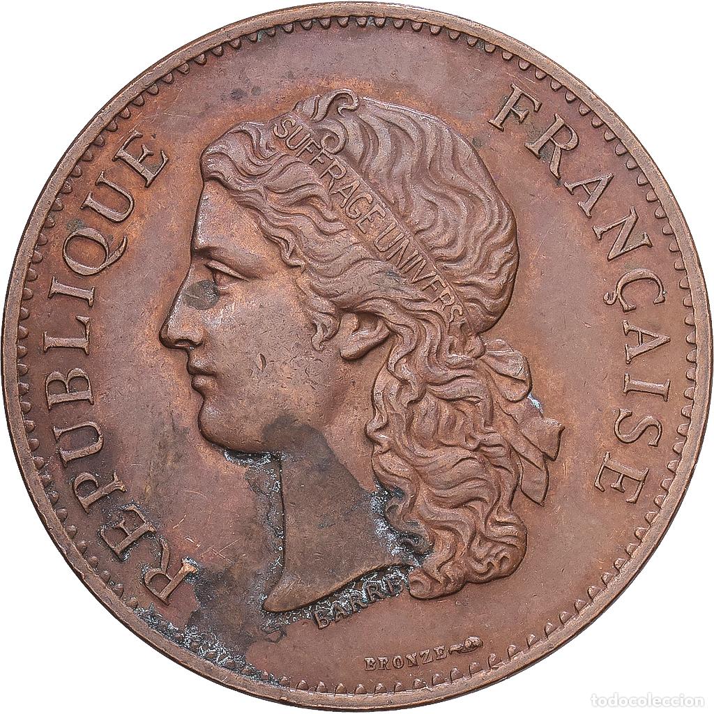 Medallas hist&oacute;ricas: [#1216323] Francia, zeton, Exposition universelle de Paris, 1889, Bronce, Barre, BC+