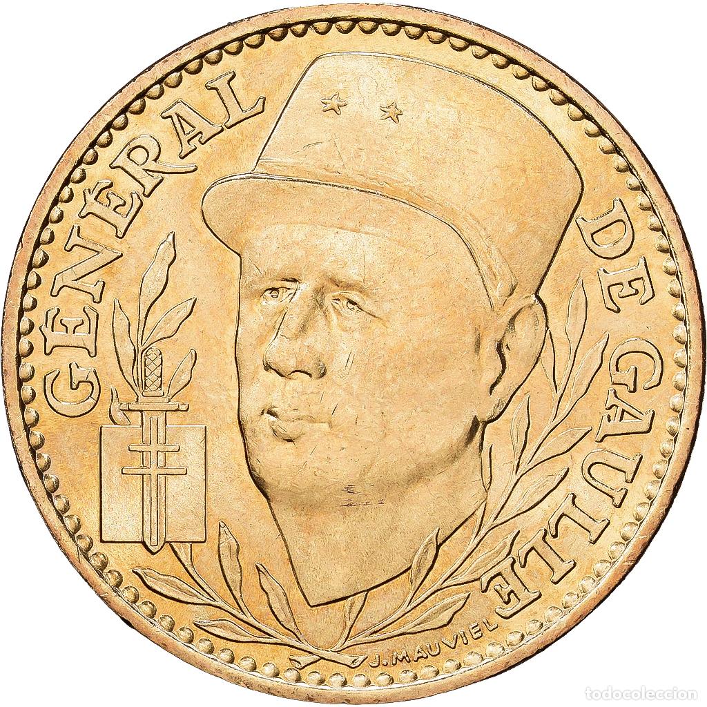 Medallas hist&oacute;ricas: [#1216088] Francia, medalla, Centenaire de la Naissance du G&eacute;n&eacute;ral de Gaulle, 1990