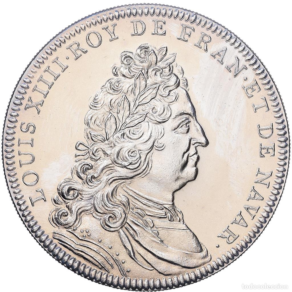 Medallas hist&oacute;ricas: [#1216100] Francia, medalla, Les rois de France, Louis XIV, N&iacute;quel, SC