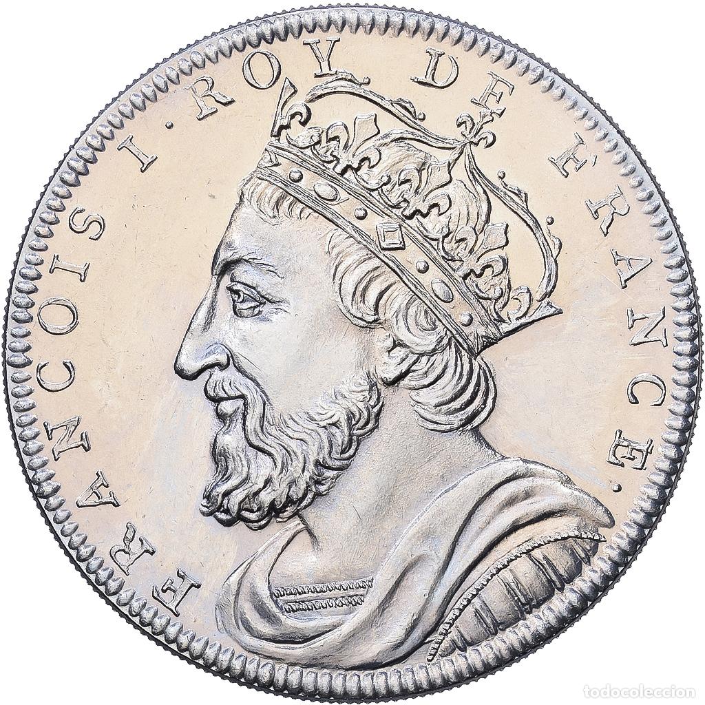 Medallas hist&oacute;ricas: [#1216107] Francia, medalla, Les Rois de France, Fran&ccedil;ois Ier, N&iacute;quel, SC