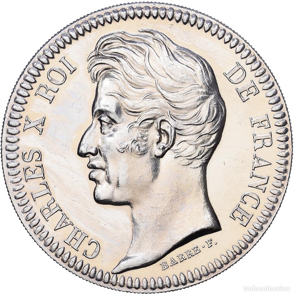 Medallas hist&oacute;ricas: [#1216106] Francia, medalla, Les Rois de France, Charles X, N&iacute;quel, SC