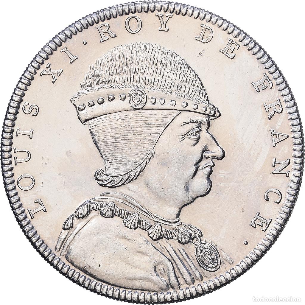 Medallas hist&oacute;ricas: [#1216115] Francia, medalla, Les Rois de France, Louis XI, N&iacute;quel, SC