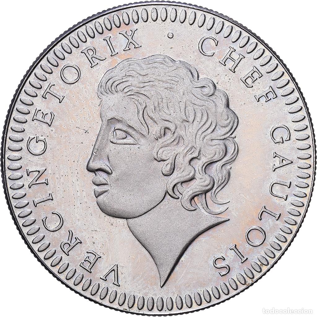 Medallas hist&oacute;ricas: [#1216110] Francia, medalla, Vercingetorix, Chef Gaulois, N&iacute;quel, SC