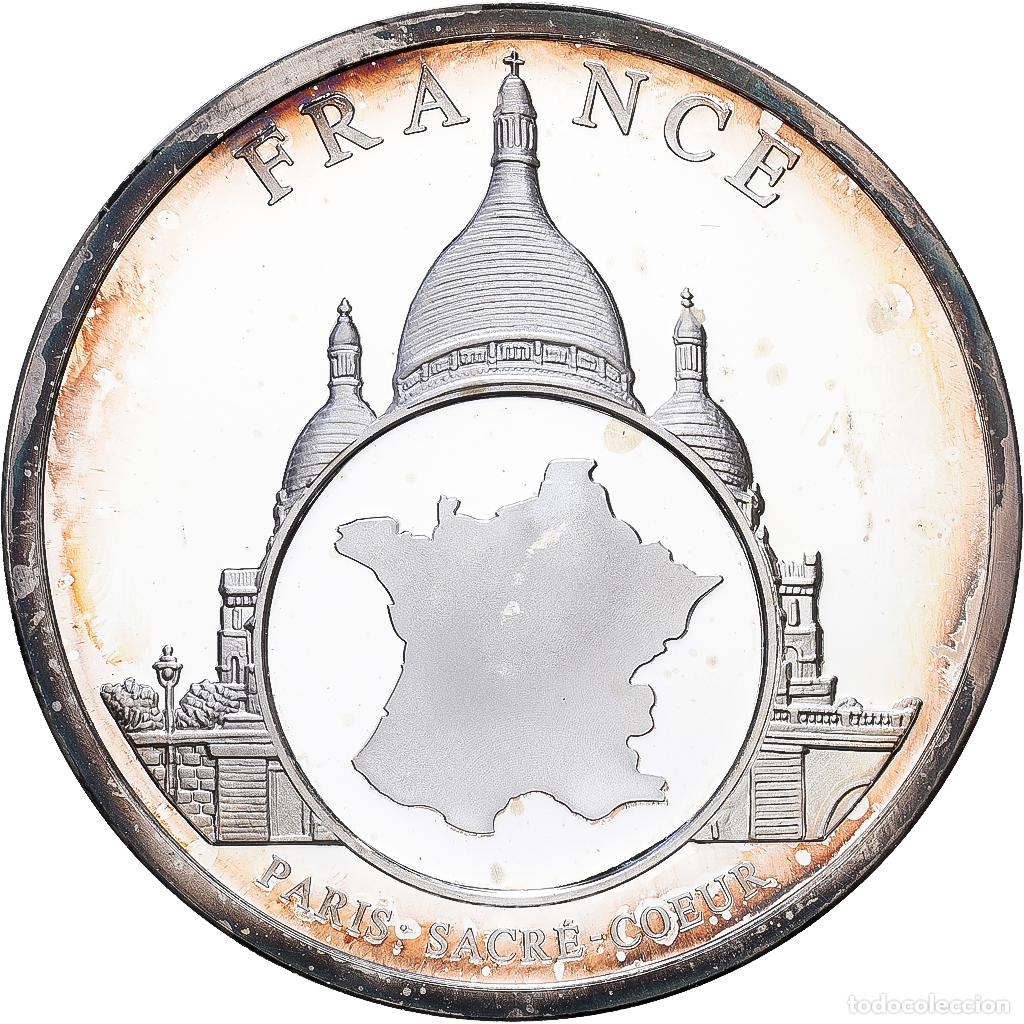 Medallas hist&oacute;ricas: [#1216119] Francia, medalla, European Currencies, Paris Notre-Dame, Cobre - n&iacute;quel, EBC