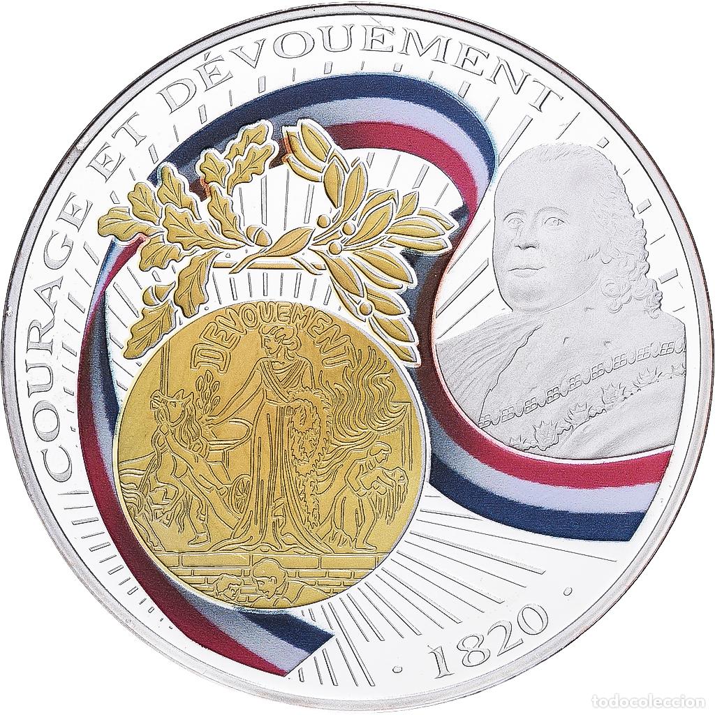 Medallas hist&oacute;ricas: [#1216134] Francia, medalla, Courage et D&eacute;vouement, Plata, BE, FDC