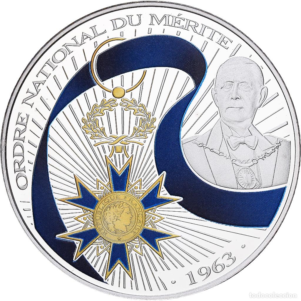 Medallas hist&oacute;ricas: [#1216131] Francia, medalla, Ordre National du M&eacute;rite, Plata, BE, FDC