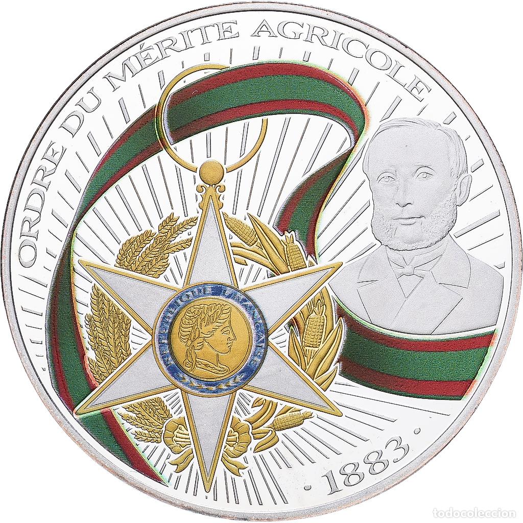 Medallas hist&oacute;ricas: [#1216139] Francia, medalla, Ordre du M&eacute;rite Agricole, Plata, BE, FDC
