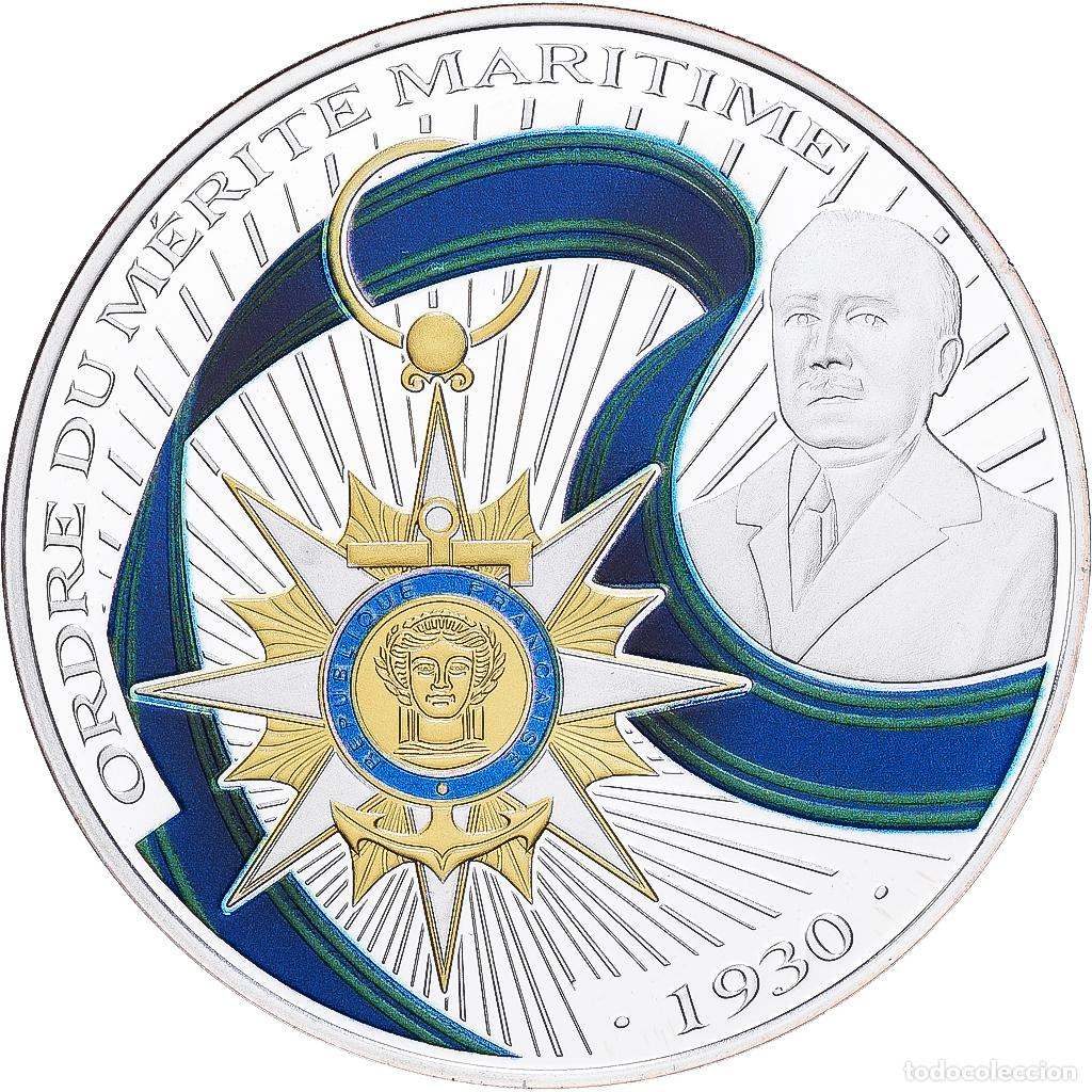 Medallas hist&oacute;ricas: [#1216137] Francia, medalla, Ordre du M&eacute;rite Maritime, Plata, BE, FDC