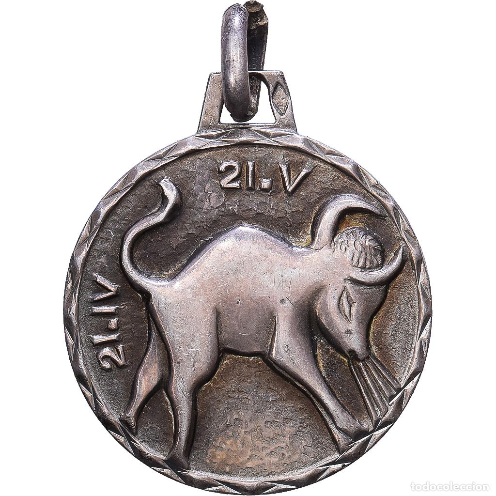 Medallas hist&oacute;ricas: [#1216153] Francia, medalla, Signe Zodiacal, Taureau, 1956, Plata, MBC