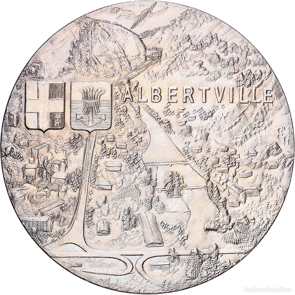 Medallas hist&oacute;ricas: [#1216160] Francia, medalla, Albertville, 1992, Aluminio y cupron&iacute;quel, SC