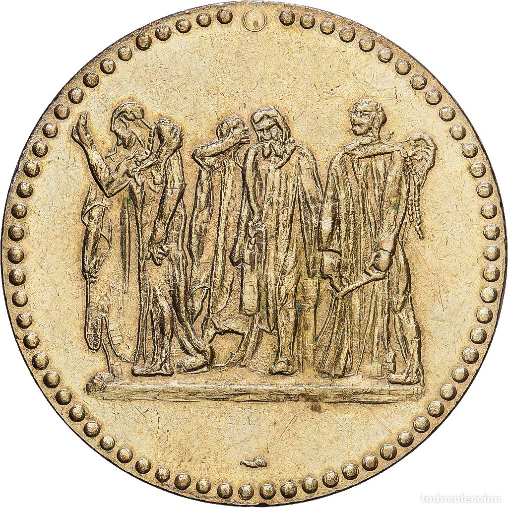 Medallas hist&oacute;ricas: [#1216476] Francia, zeton, Ville de Calais, Aluminio y cupron&iacute;quel, EBC