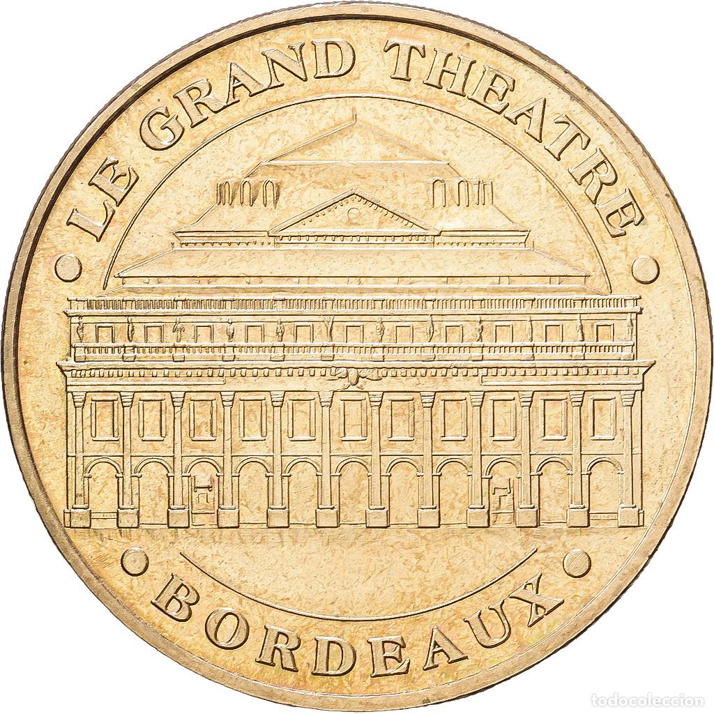 Medallas hist&oacute;ricas: [#1216193] Francia, zeton, Bordeaux - Le grand th&eacute;&acirc;tre, 2007, Aluminio y cupron&iacute;quel