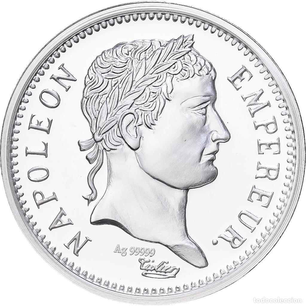 Medallas hist&oacute;ricas: [#1216576] Francia, medalla, Reproduction 1 Franc Napol&eacute;on Ier 1814 A, Plata, FDC