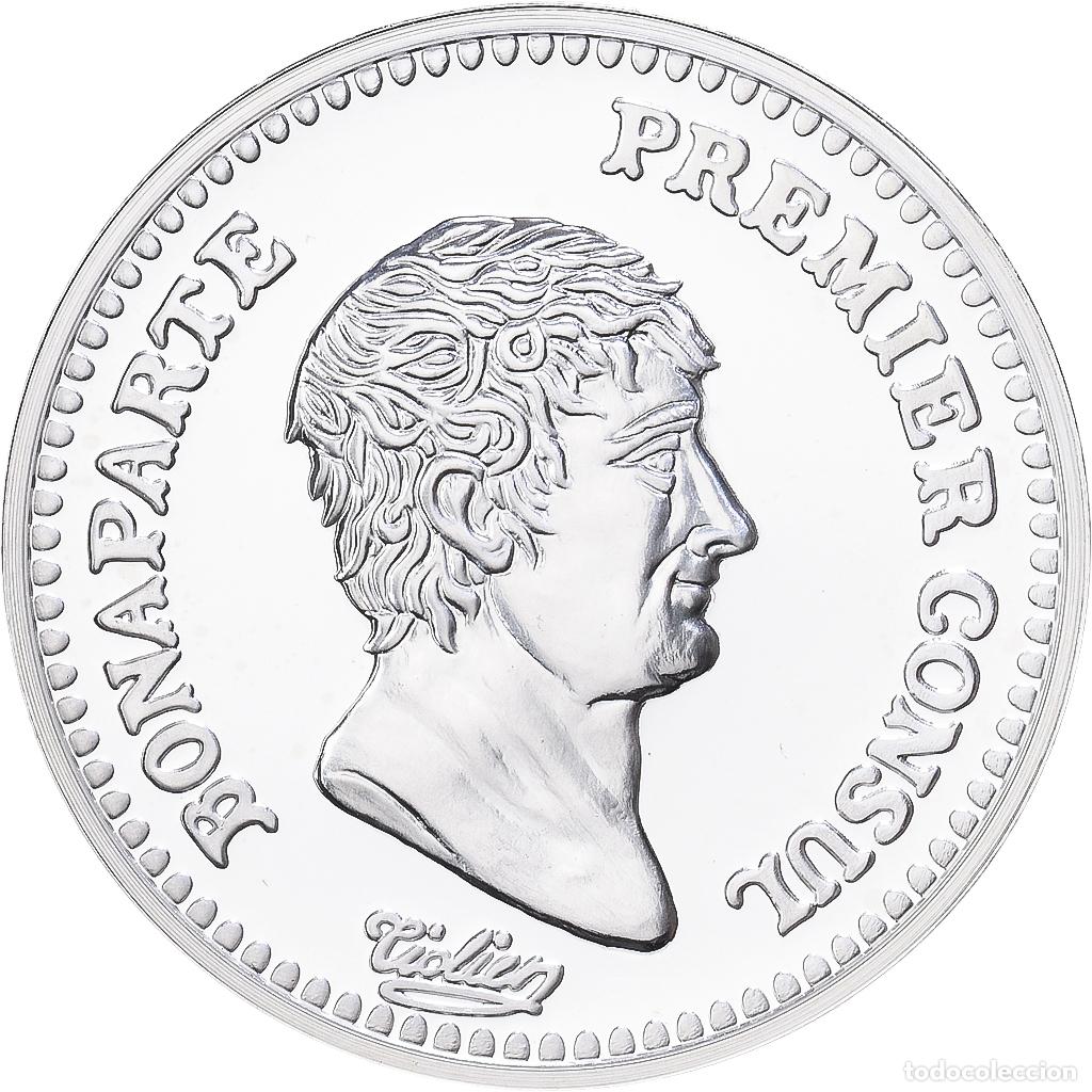 Medallas hist&oacute;ricas: [#1216572] Francia, medalla, Reproduction, Demi Franc An 12, Plata, FDC
