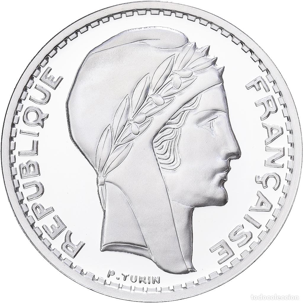 Medallas hist&oacute;ricas: [#1216574] Francia, medalla, Reproduction de la 20 Francs TURIN 1939, Plata, FDC