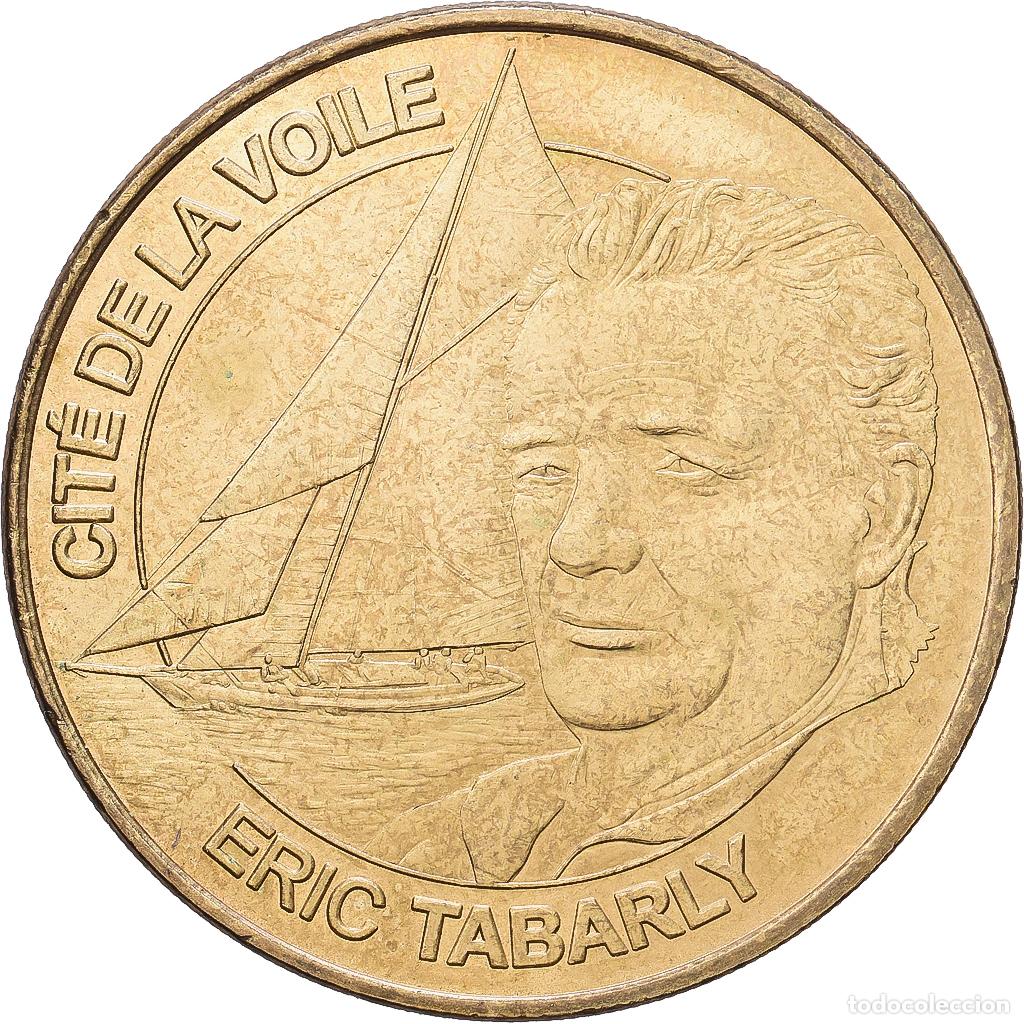 Medallas hist&oacute;ricas: [#1216198] Francia, zeton, Lorient - Cit&eacute; de la voile n&deg;1 -Tabarly, 2008, Aluminio y