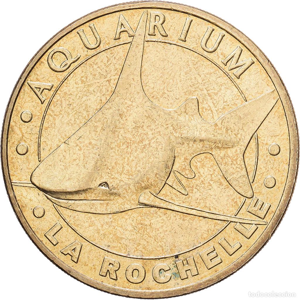 Medallas hist&oacute;ricas: [#1216199] Francia, zeton, La Rochelle - Aquarium n&deg;1, 2004, Aluminio y cupron&iacute;quel, MDP