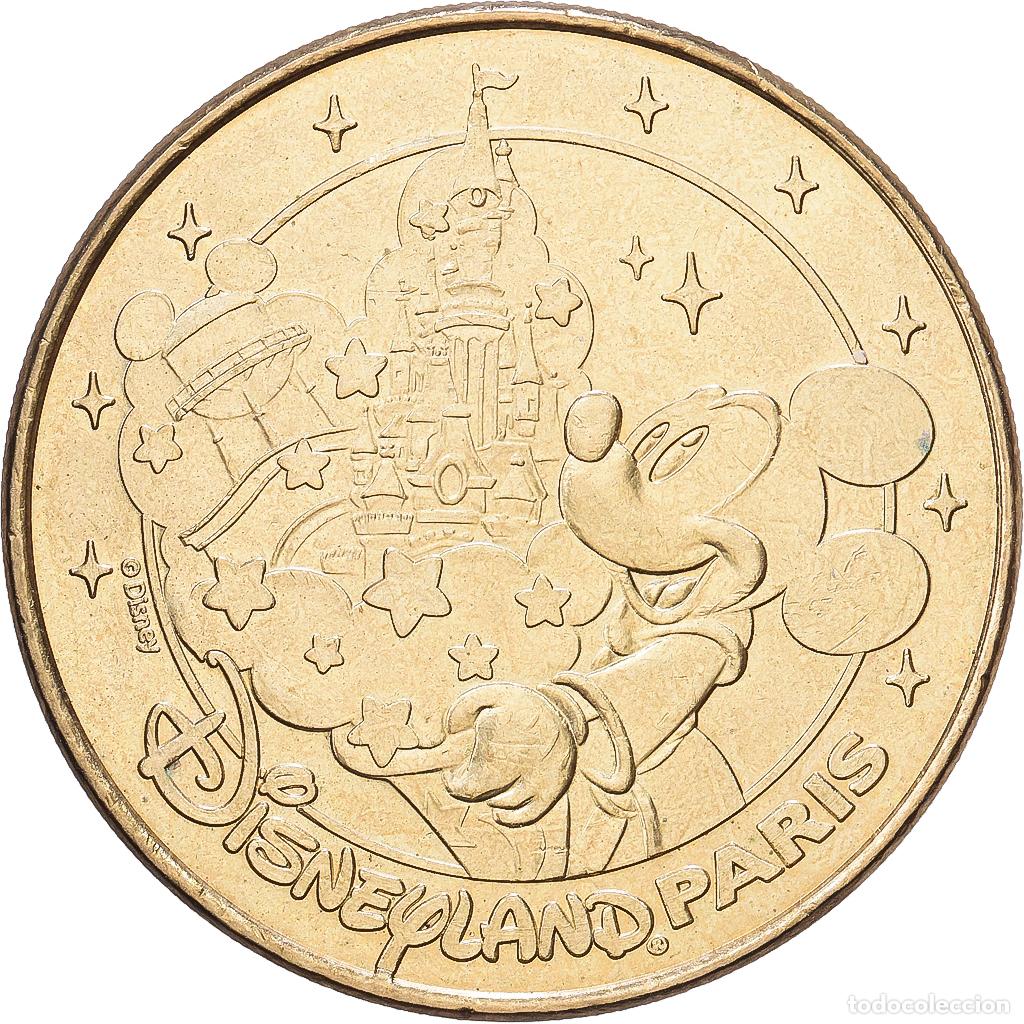 Medallas hist&oacute;ricas: [#1216202] Francia, zeton, Disneyland n&deg;22 - Mickey Sorcier, 2013, Aluminio y