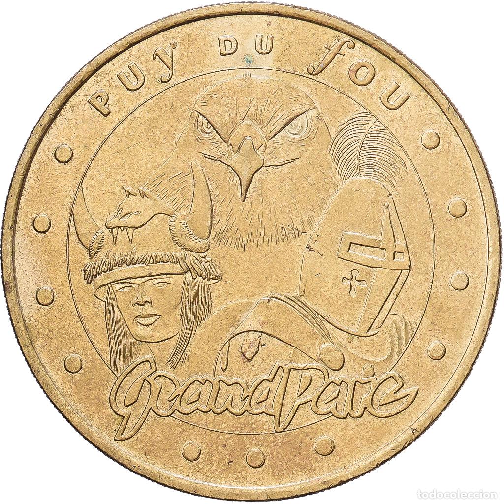 Medallas hist&oacute;ricas: [#1216201] Francia, zeton, Les Epesses - Puy du Fou n&deg; 1, 2000, Aluminio y cupron&iacute;quel