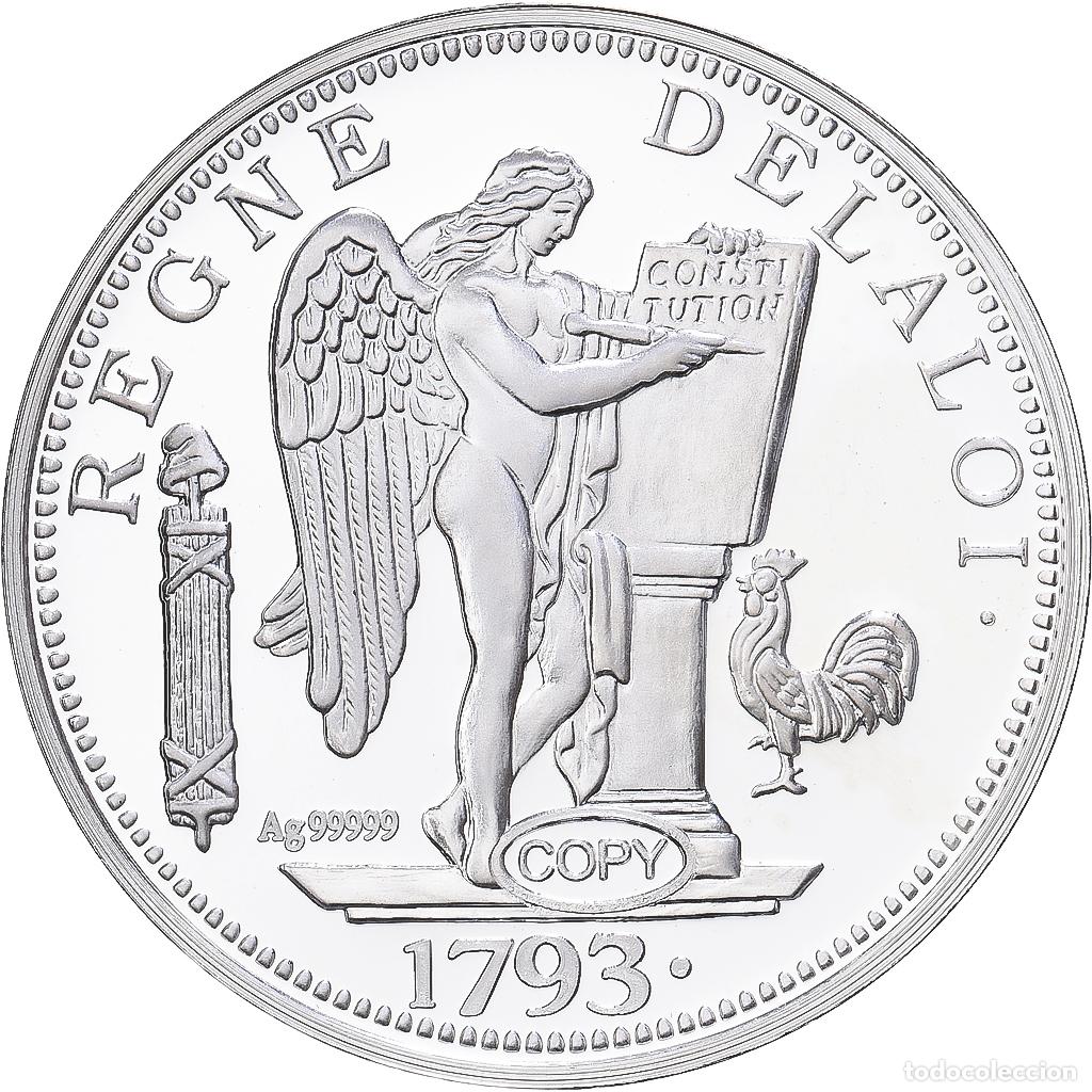 Medallas hist&oacute;ricas: [#1216581] Francia, medalla, Reproduction, Ecu de Six Livres, Plata, FDC