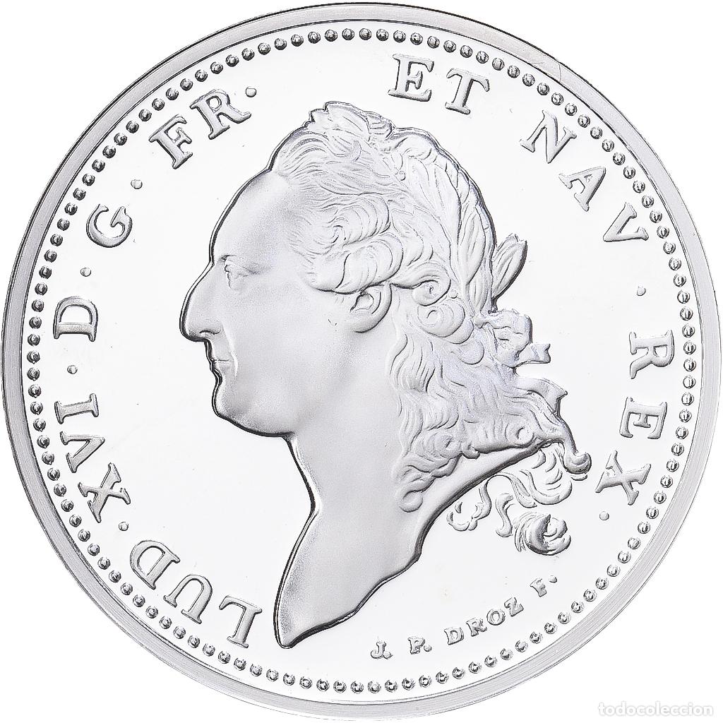 Medallas hist&oacute;ricas: [#1216584] Francia, medalla, Reproduction de l'Ecu de Calonne 1786, Plata, FDC