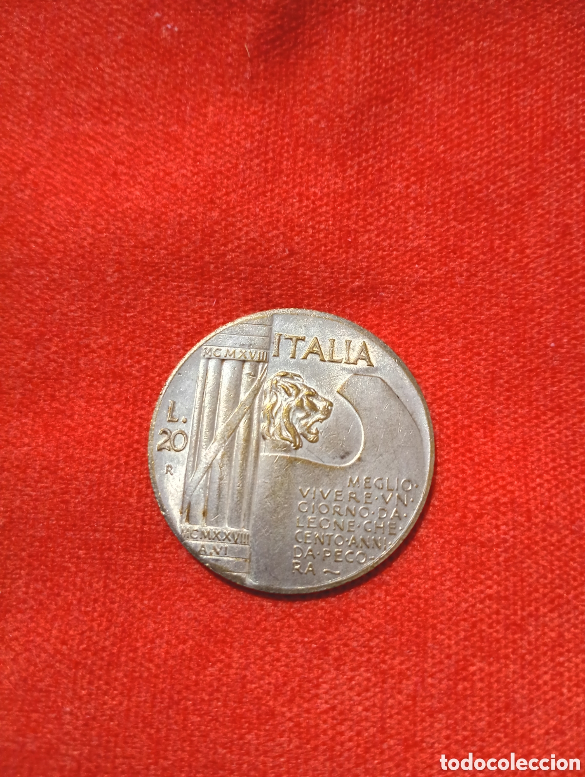 Medallas hist&oacute;ricas: Moneda medalla fantas&iacute;a Benito Mussolini