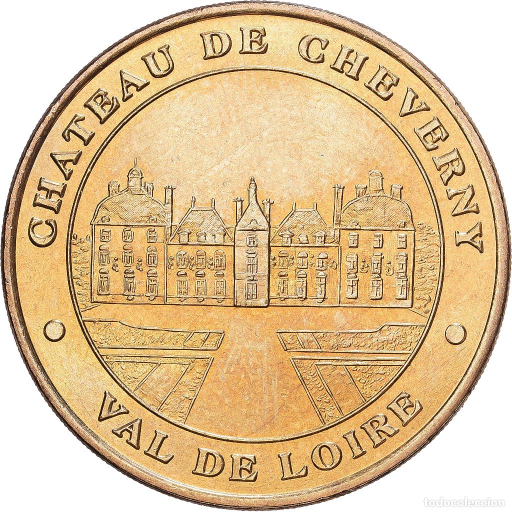 Medallas hist&oacute;ricas: [#1216211] Francia, zeton, Ch&acirc;teau de Cheverny, Val de Loire, 1999, Aluminio y