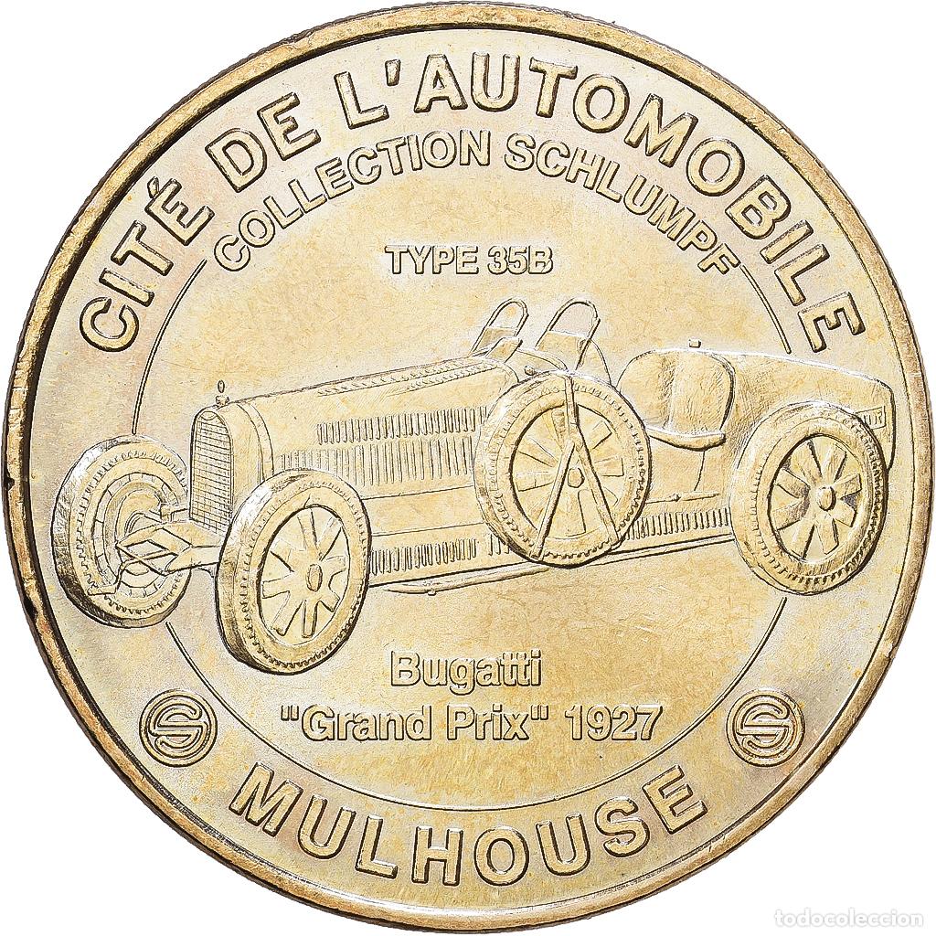 Medallas hist&oacute;ricas: [#1216216] Francia, zeton, Mulhouse - Mus&eacute;e de l'automobile n&deg;4, 2008, Aluminio y