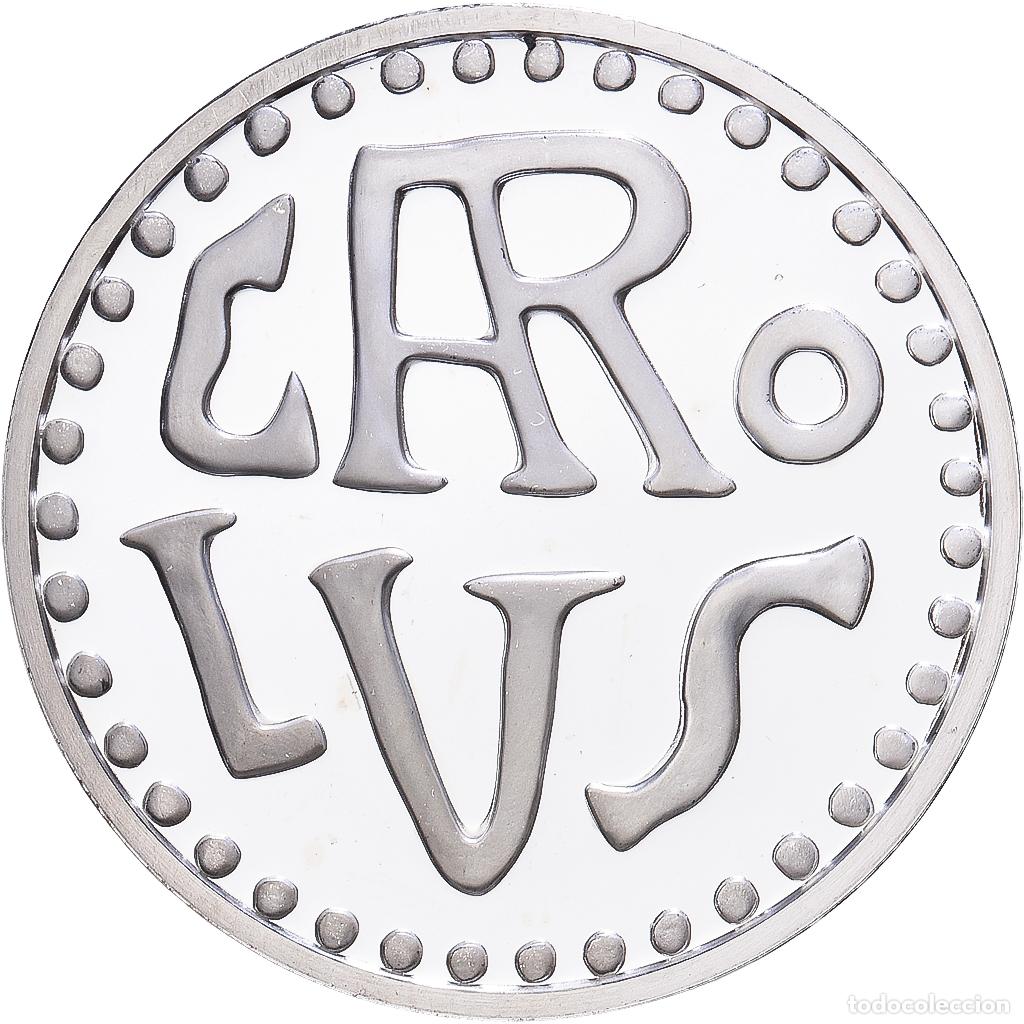 Medallas hist&oacute;ricas: [#1216602] Francia, medalla, Reproduction, Denier de Charlemagne, Plata, FDC