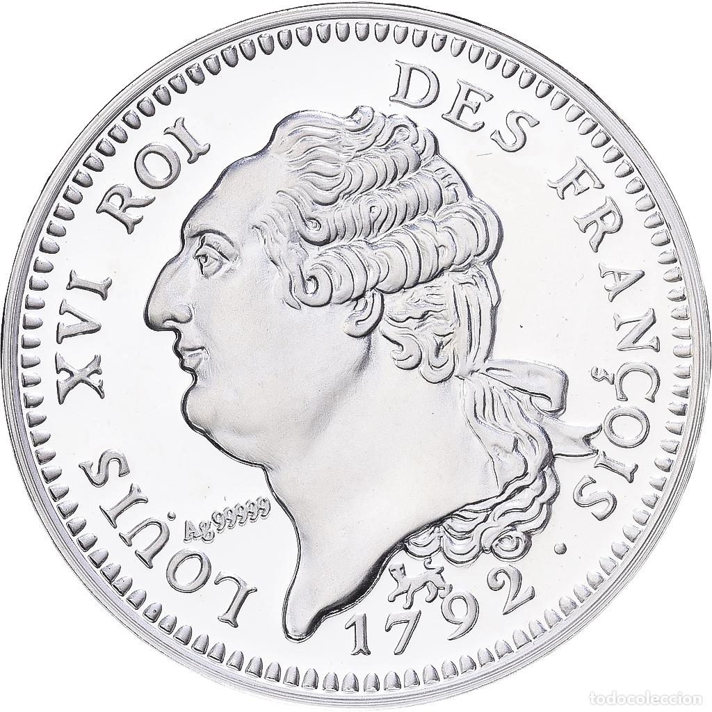 Medallas hist&oacute;ricas: [#1216601] Francia, medalla, Reproduction, Ecu dit au G&eacute;nie, Louis XVI, Plata, FDC