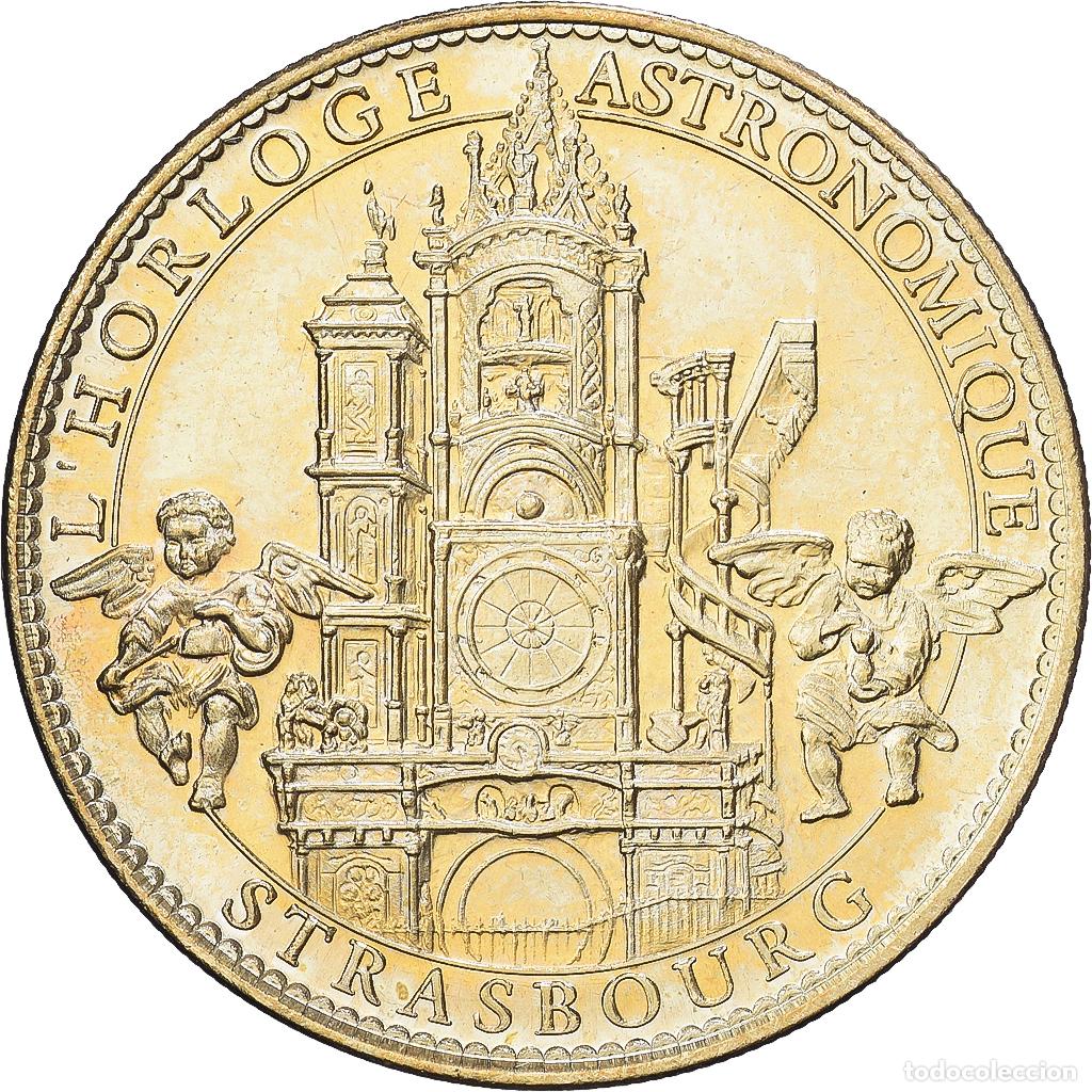 Medallas hist&oacute;ricas: [#1216230] Francia, Tourist token, L'horloge astronomique, Strasbourg, 2008