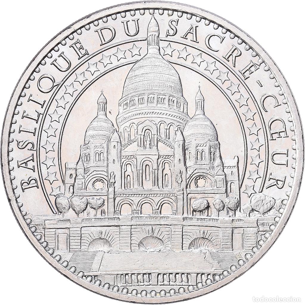 Medallas hist&oacute;ricas: [#1216224] Francia, zeton, Paris - Basilique du Sacr&eacute;-Coeur n&deg;11, 2014, Cupron&iacute;quel