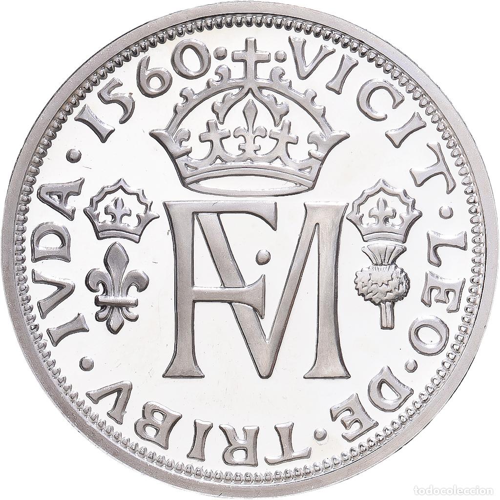 Medallas hist&oacute;ricas: [#1216606] Francia, medalla, Reproduction, Teston Francois II et Marie Stuart, Plata, FDC