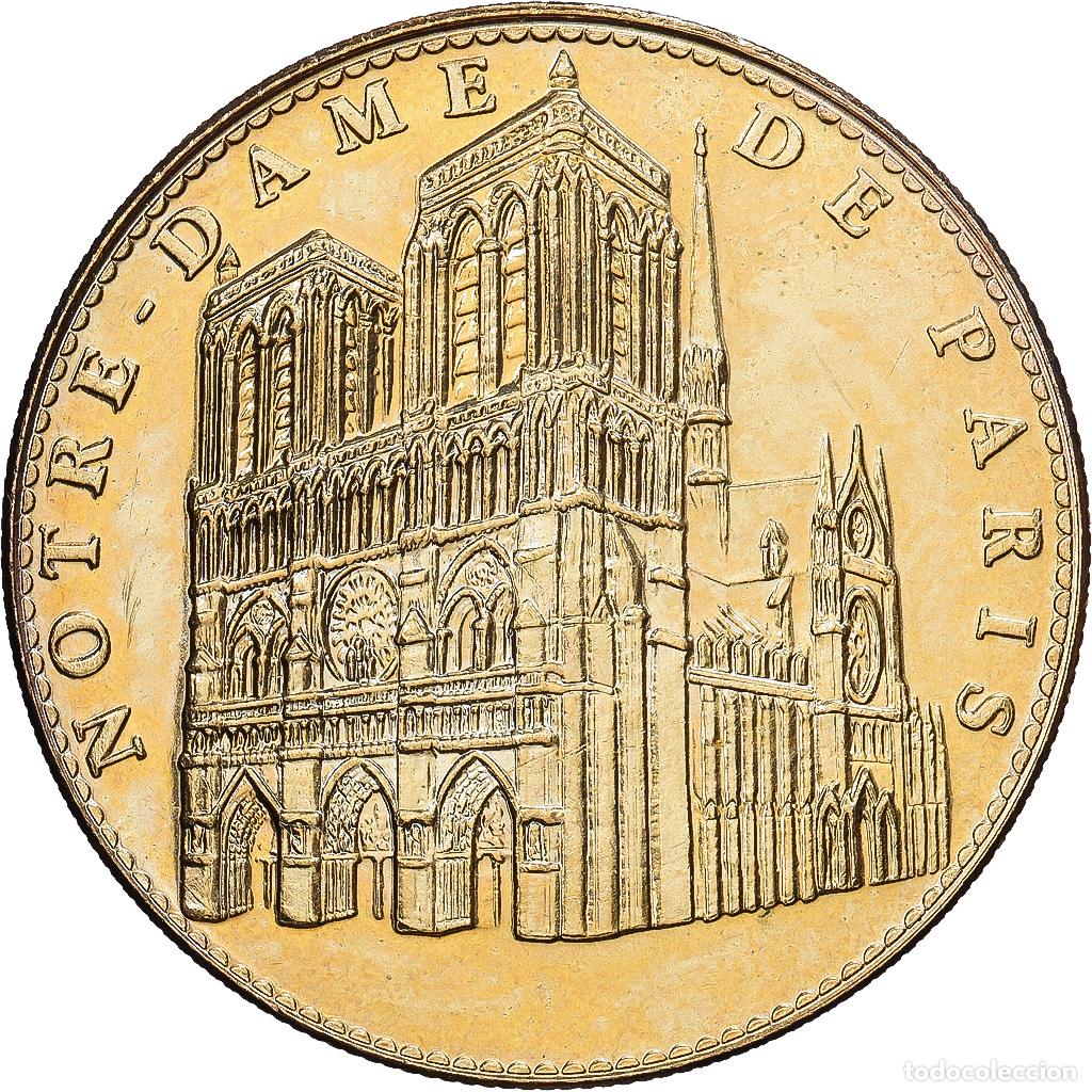 Medallas hist&oacute;ricas: [#1216232] Francia, zeton, Paris - Notre Dame n&deg;1, 2006, Aluminio y cupron&iacute;quel, Arthus