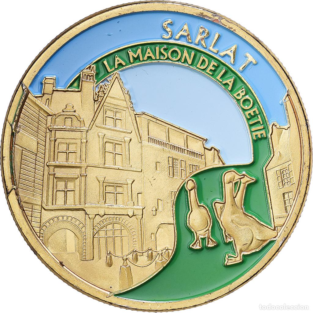 Medallas hist&oacute;ricas: [#1216243] Francia, zeton, 24/ Sarlat - Maison de la Bo&eacute;tie, Aluminio y cupron&iacute;quel, EBC