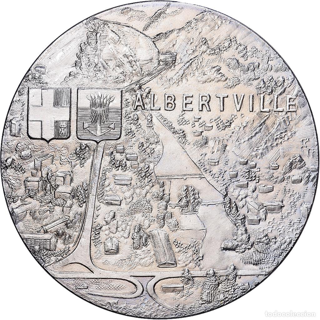 Medallas hist&oacute;ricas: [#1216234] Francia, medalla, Albertville, 1992, Aluminio y cupron&iacute;quel, SC