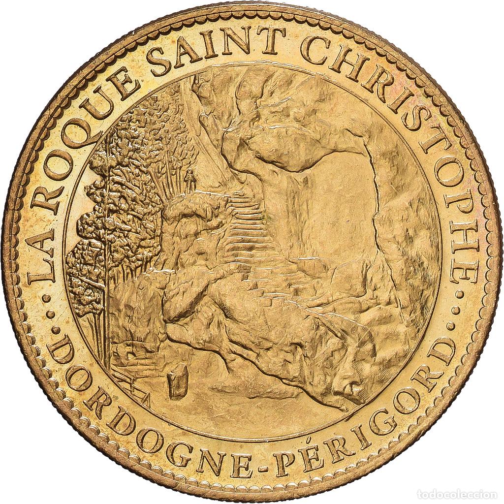 Medallas hist&oacute;ricas: [#1216264] Francia, zeton, La Roque Saint-Christophe, Aluminio y cupron&iacute;quel, EBC