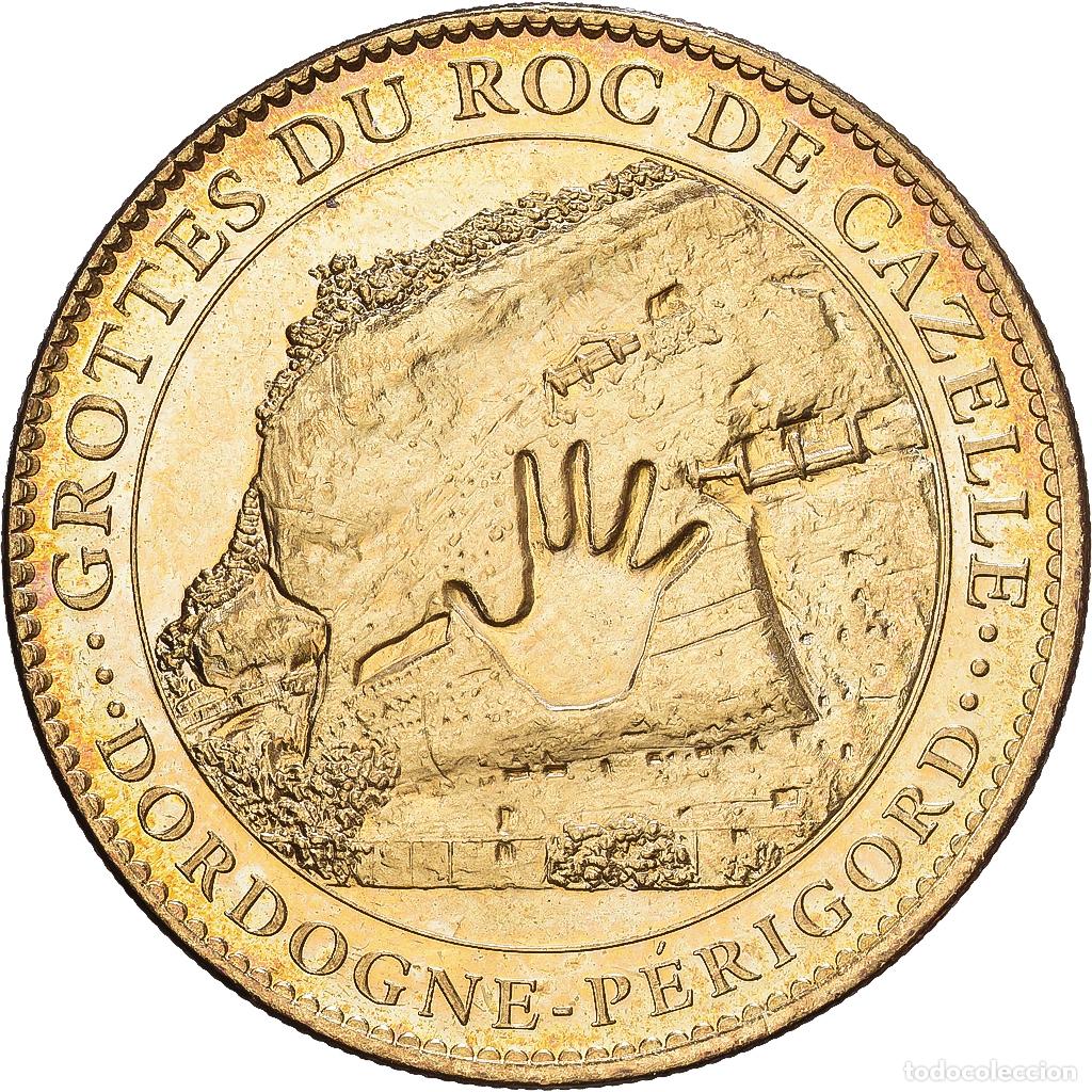 Medallas hist&oacute;ricas: [#1216266] Francia, zeton, Grotte du Roc de Cazelle, Dordogne, Aluminio y cupron&iacute;quel, EBC