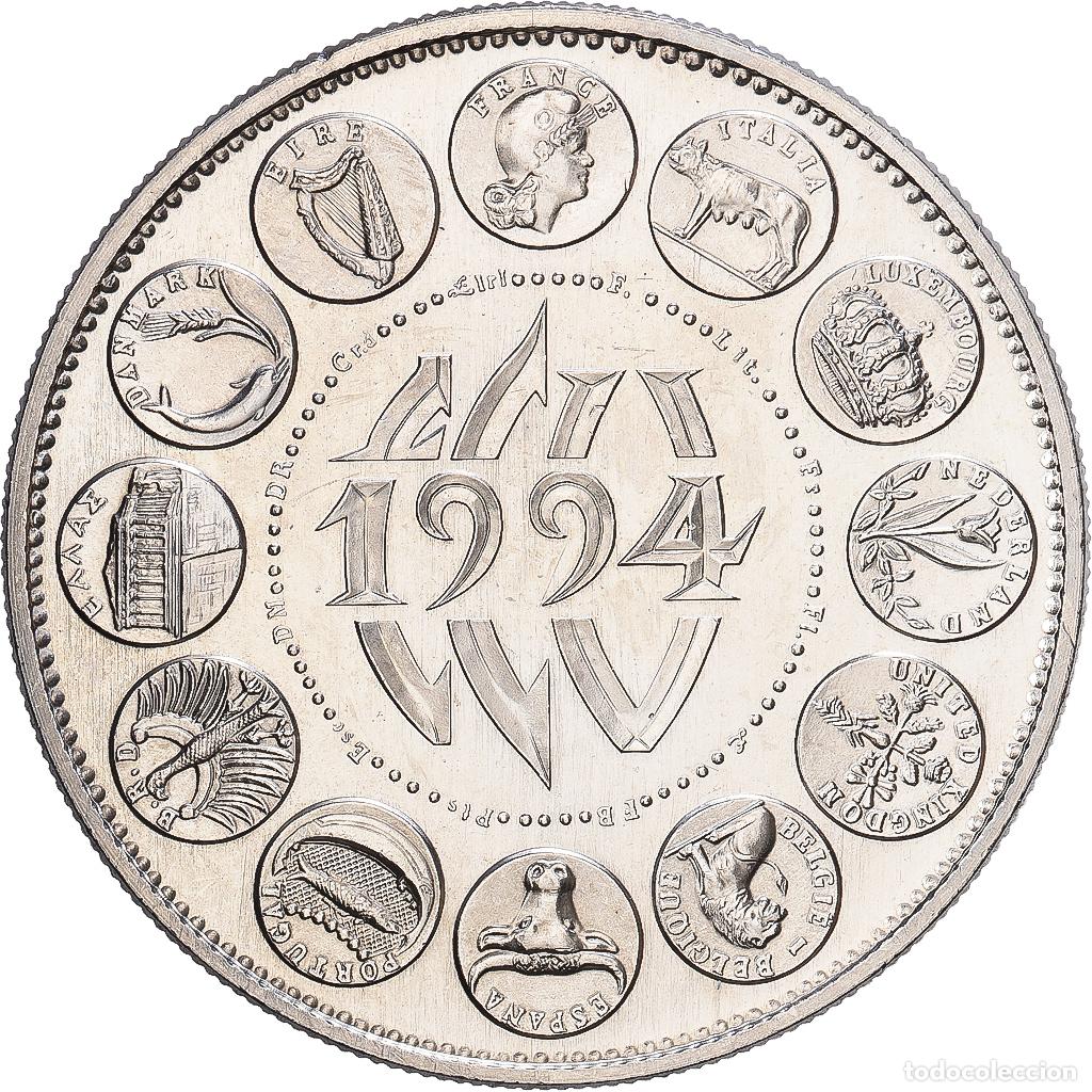 Medallas hist&oacute;ricas: [#1216261] Francia, medalla, Ecu Europa, Marianne, 1994, Cupron&iacute;quel, Rodier, FDC
