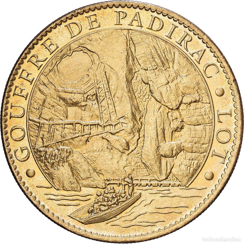 Medallas hist&oacute;ricas: [#1216265] Francia, zeton, 46/ Gouffre de Padirac, Aluminio y cupron&iacute;quel, EBC