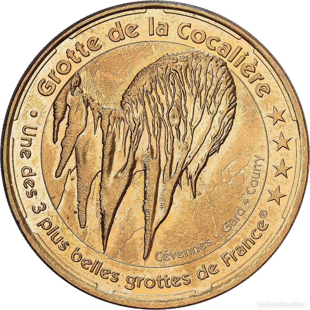Medallas hist&oacute;ricas: [#1216268] Francia, zeton, 30/ Grotte de la Cocali&egrave;re, 2014, Aluminio y cupron&iacute;quel, EBC