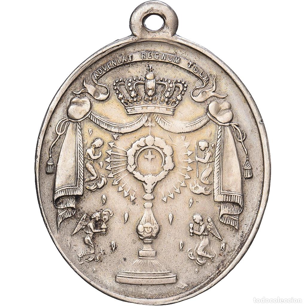 Medallas hist&oacute;ricas: [#1216276] Francia, medalla, Congr&eacute;gation du tr&egrave;s Saint Sacrement, Garde d'Honneur